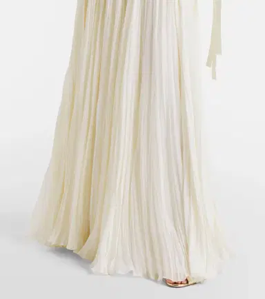 Marmar Halim Bridal Ana crêpe and chiffon gown | Thumbnail 3