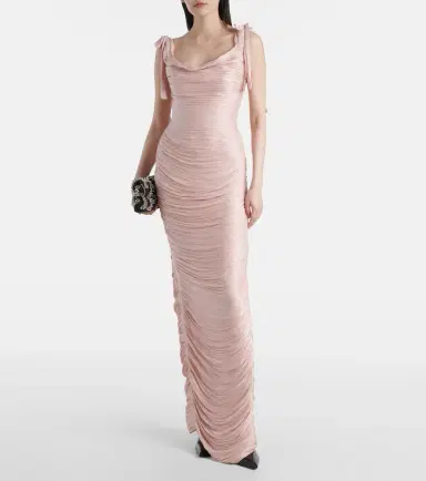 Marmar Halim Ruched silk gown | Thumbnail 3