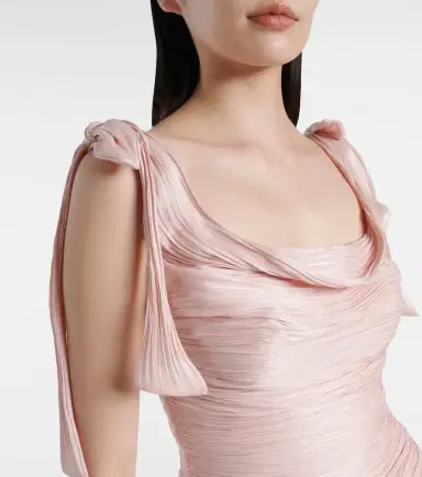 Marmar Halim Ruched silk gown | Thumbnail 4