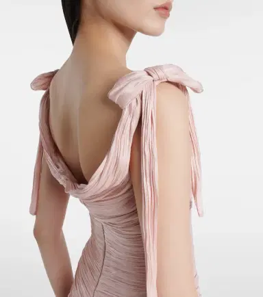 Marmar Halim Ruched silk gown | Thumbnail 5