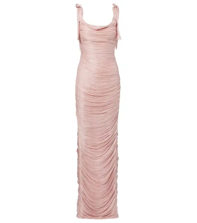 Marmar Halim Ruched silk gown