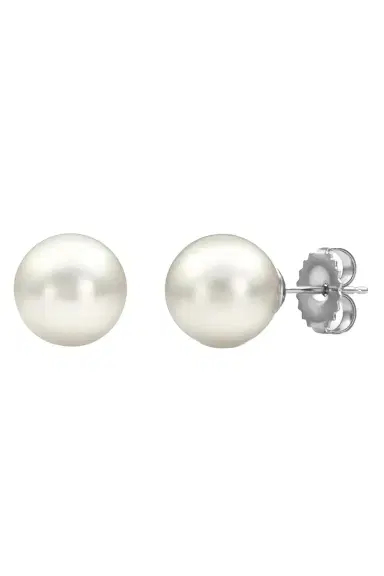 BAGGINS Akoya Pearl Round Stud Earrings - White Gold - 5.5mm | Thumbnail 1 BAGGINS Akoya Pearl Round Stud Earrings - White Gold - 5.5mm | Thumbnail 1
