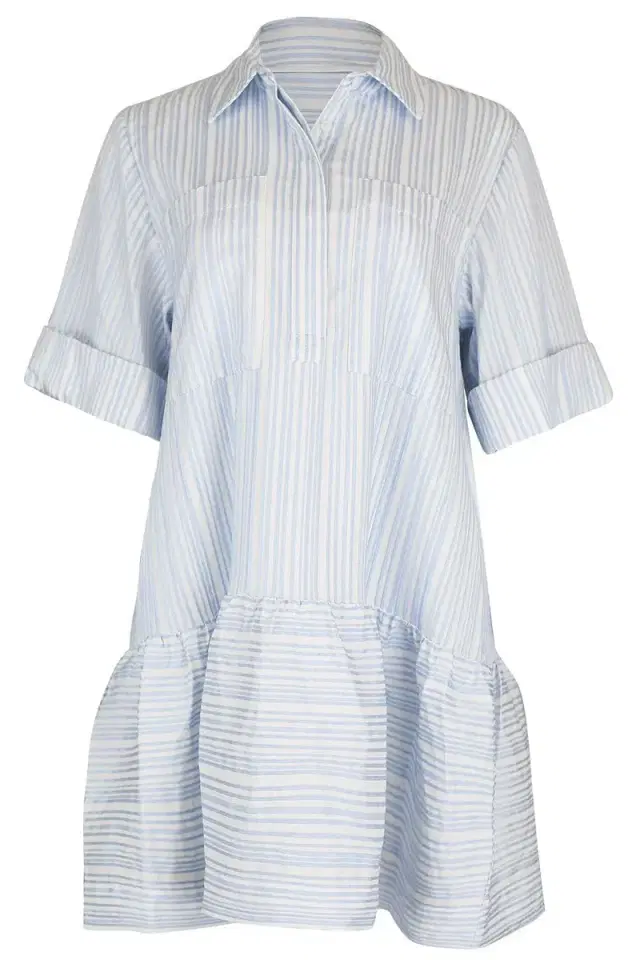 Simkhai Cris Short Sleeve Shirt Dress