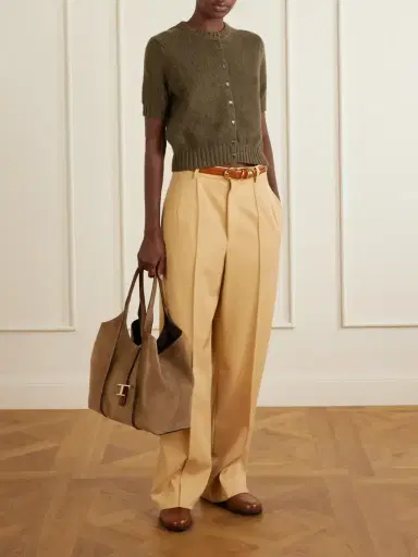 Tod's T Timeless Suede Shoulder Bag | Thumbnail 3 Tod's T Timeless Suede Shoulder Bag | Thumbnail 3