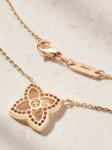 De Beers London Lotus By De Beers 18-karat Rose Gold Diamond Necklace | Thumbnail 3