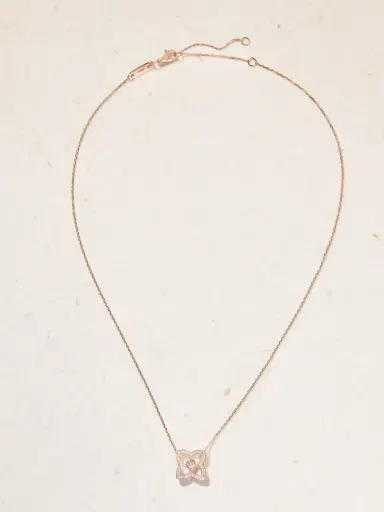 De Beers London Lotus By De Beers 18-karat Rose Gold Diamond Necklace | Thumbnail 4