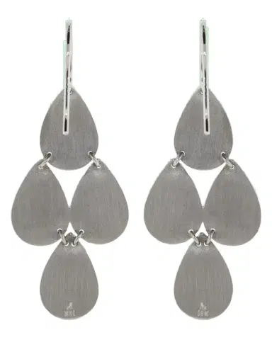 IRENE NEUWIRTH JEWELRY Four-Drop Chandelier Earrings - White Gold | Thumbnail 1