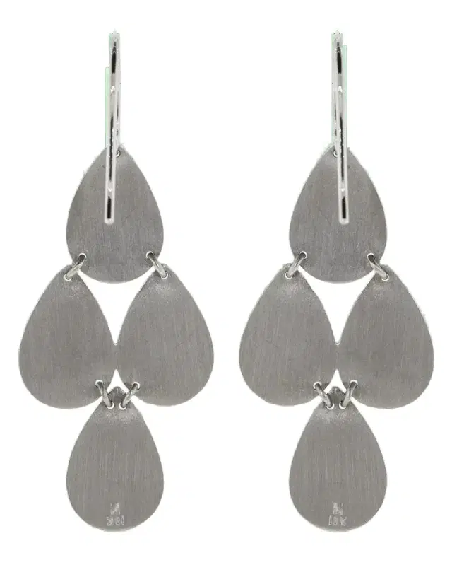 IRENE NEUWIRTH JEWELRY Four-Drop Chandelier Earrings - White Gold