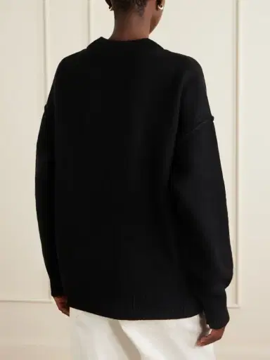 AMI PARIS Intarsia Merino Wool Cardigan | Thumbnail 3 AMI PARIS Intarsia Merino Wool Cardigan | Thumbnail 3