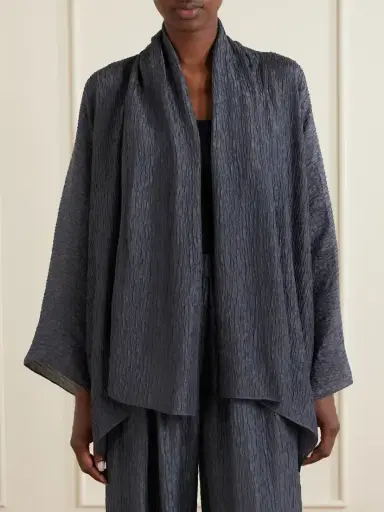 Cortana Anhelo Crinkled Silk-charmeuse Jacket | Thumbnail 3 Cortana Anhelo Crinkled Silk-charmeuse Jacket | Thumbnail 3