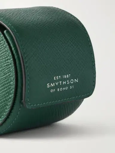 Smythson Panama Leather Single Watch Case | Thumbnail 3 Smythson Panama Leather Single Watch Case | Thumbnail 3