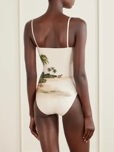 Agua by Agua Bendita Durazno Arena Printed Recycled Swimsuit | Thumbnail 3 Agua by Agua Bendita Durazno Arena Printed Recycled Swimsuit | Thumbnail 3