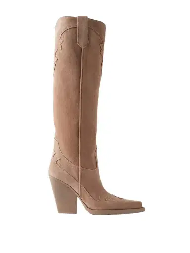 Paris Texas El Dorado Suede Knee Boots | Thumbnail 1