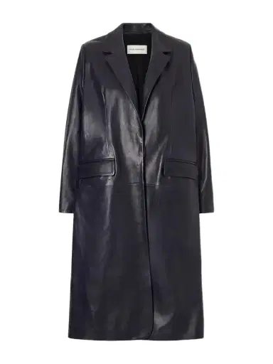 Nour Hammour Isaline Leather Coat | Thumbnail 1 Nour Hammour Isaline Leather Coat | Thumbnail 1