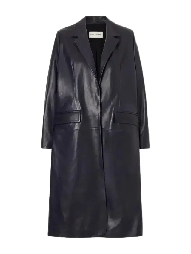 Nour Hammour Isaline Leather Coat