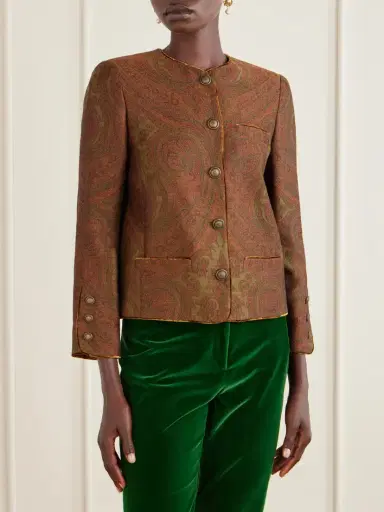 Etro Paisley-jacquard Crepe Blazer | Thumbnail 3 Etro Paisley-jacquard Crepe Blazer | Thumbnail 3