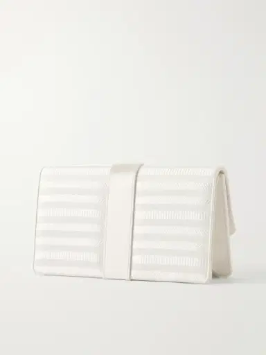 Manolo Blahnik Capri Crystal-embellished Silk-jacquard Clutch | Thumbnail 4 Manolo Blahnik Capri Crystal-embellished Silk-jacquard Clutch | Thumbnail 4