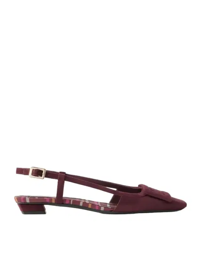 Roger Vivier 25 Suede Slingback Ballet Flats