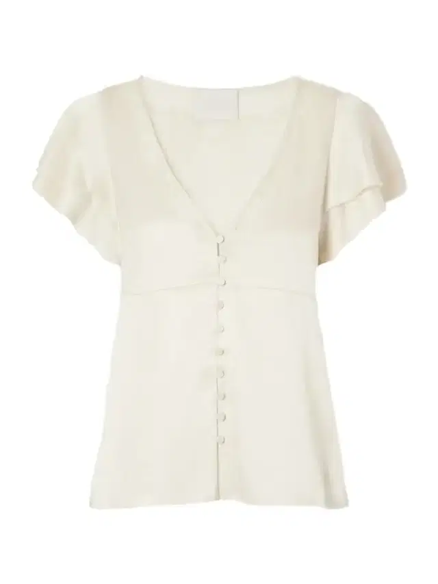Citizens of Humanity Lola Flutter Lace-trimmed Satin Blouse