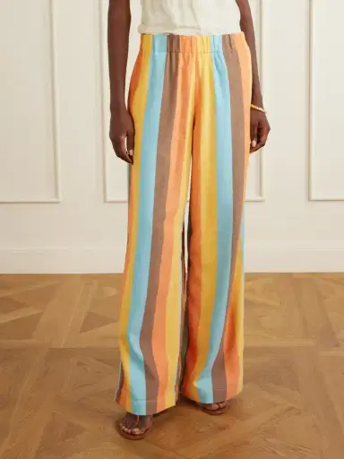 Marrakshi Life The Palazzo Striped Cotton-blend Straight-leg Pants | Thumbnail 3 Marrakshi Life The Palazzo Striped Cotton-blend Straight-leg Pants | Thumbnail 3
