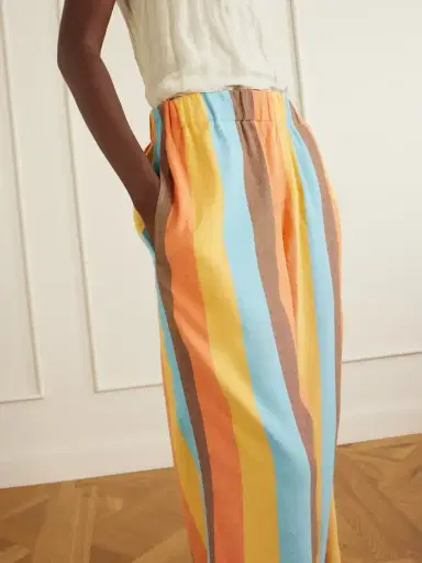 Marrakshi Life The Palazzo Striped Cotton-blend Straight-leg Pants | Thumbnail 5 Marrakshi Life The Palazzo Striped Cotton-blend Straight-leg Pants | Thumbnail 5
