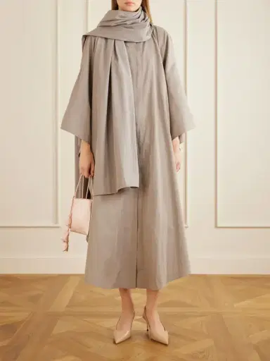 Magda Butrym Scarf-detailed Cotton-blend Trench Coat | Thumbnail 2 Magda Butrym Scarf-detailed Cotton-blend Trench Coat | Thumbnail 2