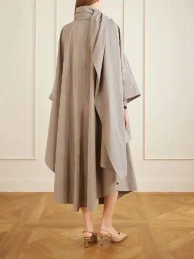Magda Butrym Scarf-detailed Cotton-blend Trench Coat | Thumbnail 3 Magda Butrym Scarf-detailed Cotton-blend Trench Coat | Thumbnail 3