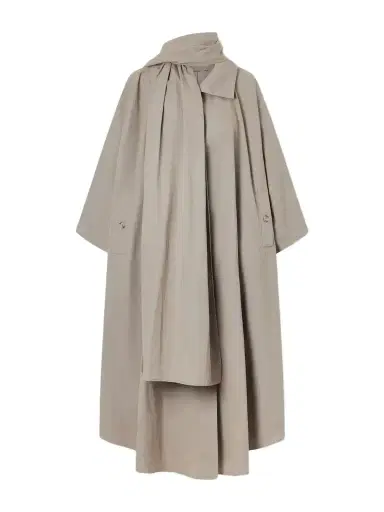Magda Butrym Scarf-detailed Cotton-blend Trench Coat | Thumbnail 1 Magda Butrym Scarf-detailed Cotton-blend Trench Coat | Thumbnail 1