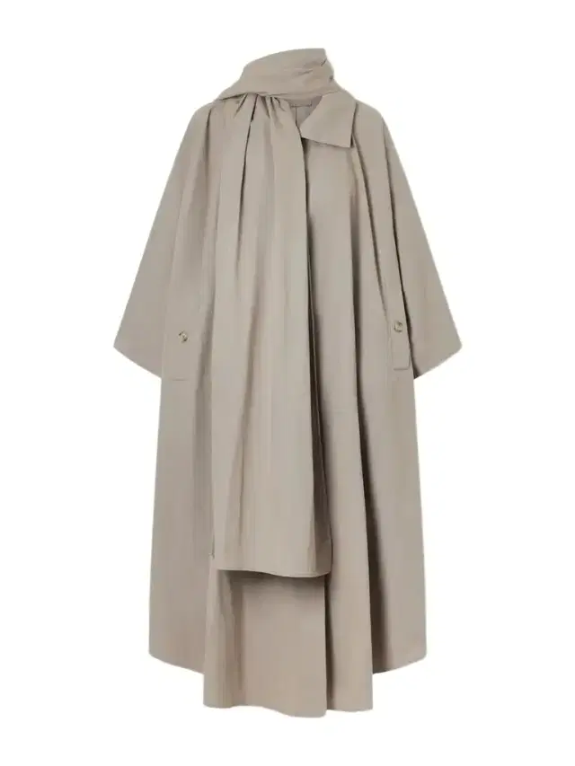 Magda Butrym Scarf-detailed Cotton-blend Trench Coat