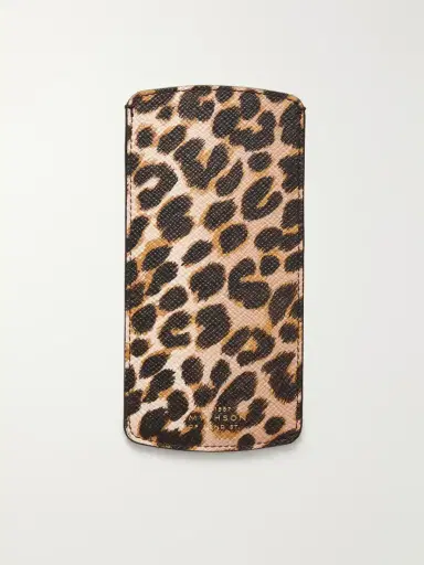 Smythson Panama Leopard-print Leather Glasses Case | Thumbnail 2 Smythson Panama Leopard-print Leather Glasses Case | Thumbnail 2