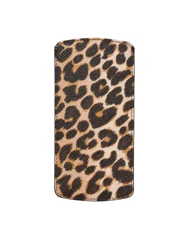 Smythson Panama Leopard-print Leather Glasses Case | Thumbnail 1 Smythson Panama Leopard-print Leather Glasses Case | Thumbnail 1