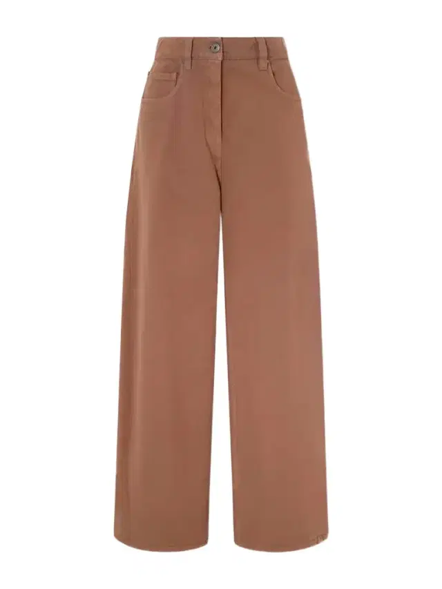 Embellished High-rise Wide-leg Jeans