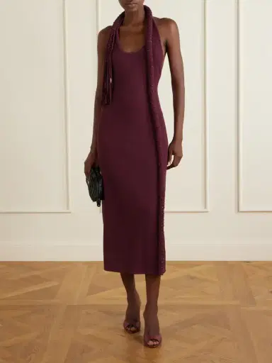 Diotima Mane Embellished Crepe Midi Dress | Thumbnail 2