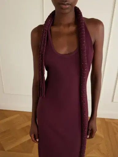 Diotima Mane Embellished Crepe Midi Dress | Thumbnail 4