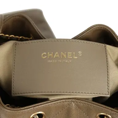 Chanel Chanel Medium 25 Hobo Bag Dark Khaki Caviar Antique Gold Hardware | Thumbnail 10