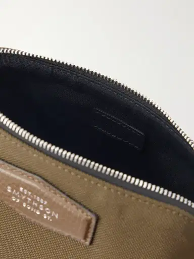 Smythson Norton Leather-trimmed Canvas Pouch | Thumbnail 4