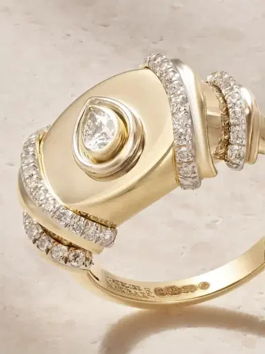 L’Atelier Nawbar Sun Down 18-karat Gold Diamond Pinky Ring | Thumbnail 4 L’Atelier Nawbar Sun Down 18-karat Gold Diamond Pinky Ring | Thumbnail 4