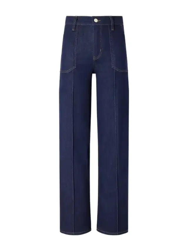 Frame Le Slim Palazzo Pintuck Pocket High-rise Wide-leg Jeans