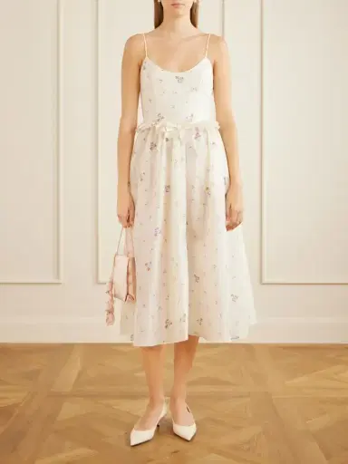 Alessandra Rich Floral-print Silk-taffeta Midi Dress | Thumbnail 2