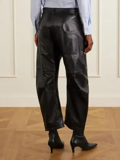 Nili Lotan Shon Leather Barrel-leg Pants | Thumbnail 3 Nili Lotan Shon Leather Barrel-leg Pants | Thumbnail 3