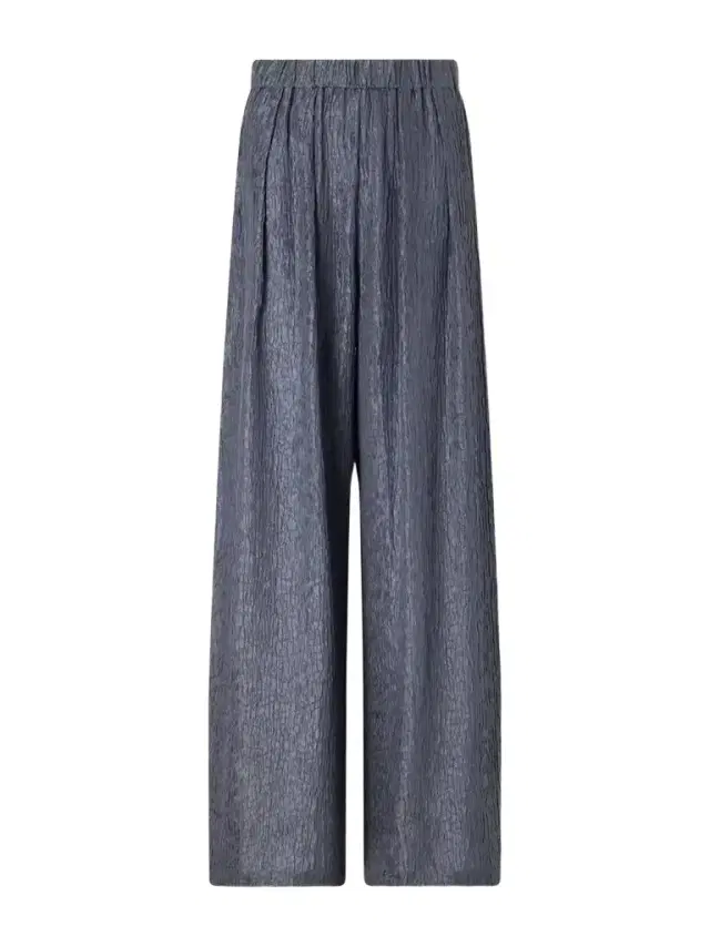 Anhelo Crinkled Silk-charmeuse Wide-leg Pants