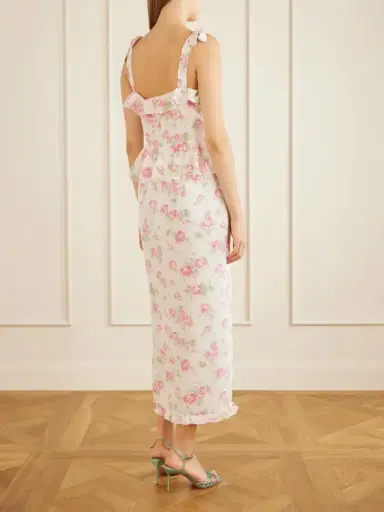 Alessandra Rich Ruffled Floral-print Silk Dress | Thumbnail 3