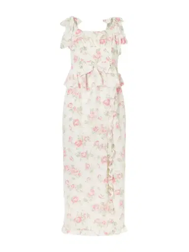 Alessandra Rich Ruffled Floral-print Silk Dress | Thumbnail 1