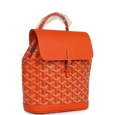 goyard Goyard Goyardine Canvas Orange Mini Alpin Backpack Palladium Hardware | Thumbnail 2 goyard Goyard Goyardine Canvas Orange Mini Alpin Backpack Palladium Hardware | Thumbnail 2