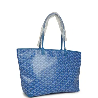 goyard Goyard Goyardine Canvas Sky Blue Artois MM Tote Palladium Hardware | Thumbnail 2