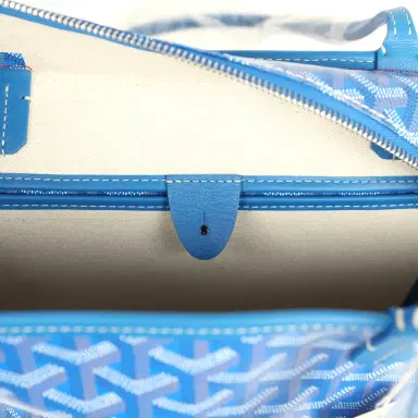 goyard Goyard Goyardine Canvas Sky Blue Artois MM Tote Palladium Hardware | Thumbnail 9