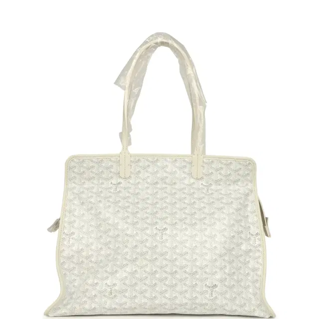 goyard Goyard Goyardine White Hardy PM Bag Palladium Hardware