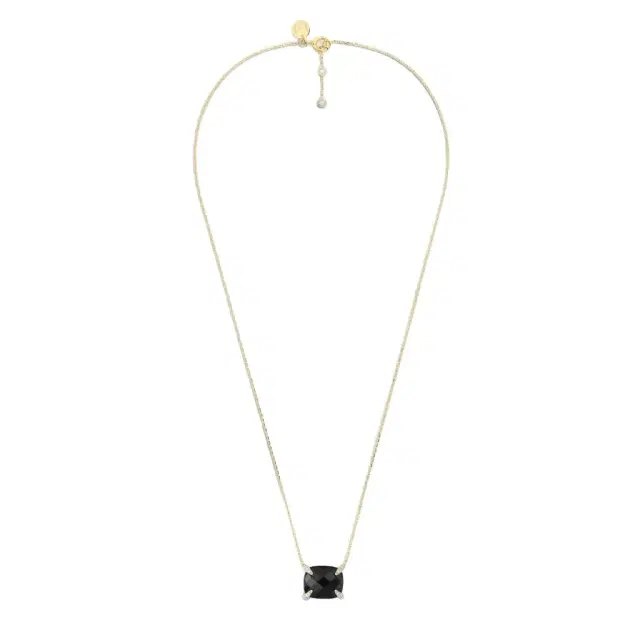 Morganne Bello Morganne Bello Friandise 18K Yellow Gold Onyx & Diamond Pendant Necklace by The Solist