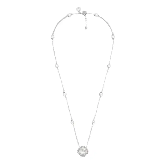 Morganne Bello Morganne Bello Victoria Pearls 18K White Gold Pearl & Diamond Necklace by The Solist