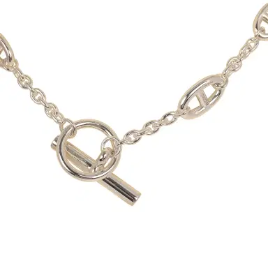 HERMÈS Hermes Farandole Rope Necklace 120cm Sterling Silver Hardware | Thumbnail 4